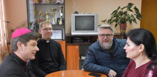 Людмила Димидюк зустрілась з єпископом Віталієм Кривицьким – Ординарієм Київсько-Житомирської дієцезії димидюк