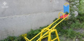 У Бердичеві рятувальники допомогли хлопцю, нога якого застрягла у гойдалці Гойдалка