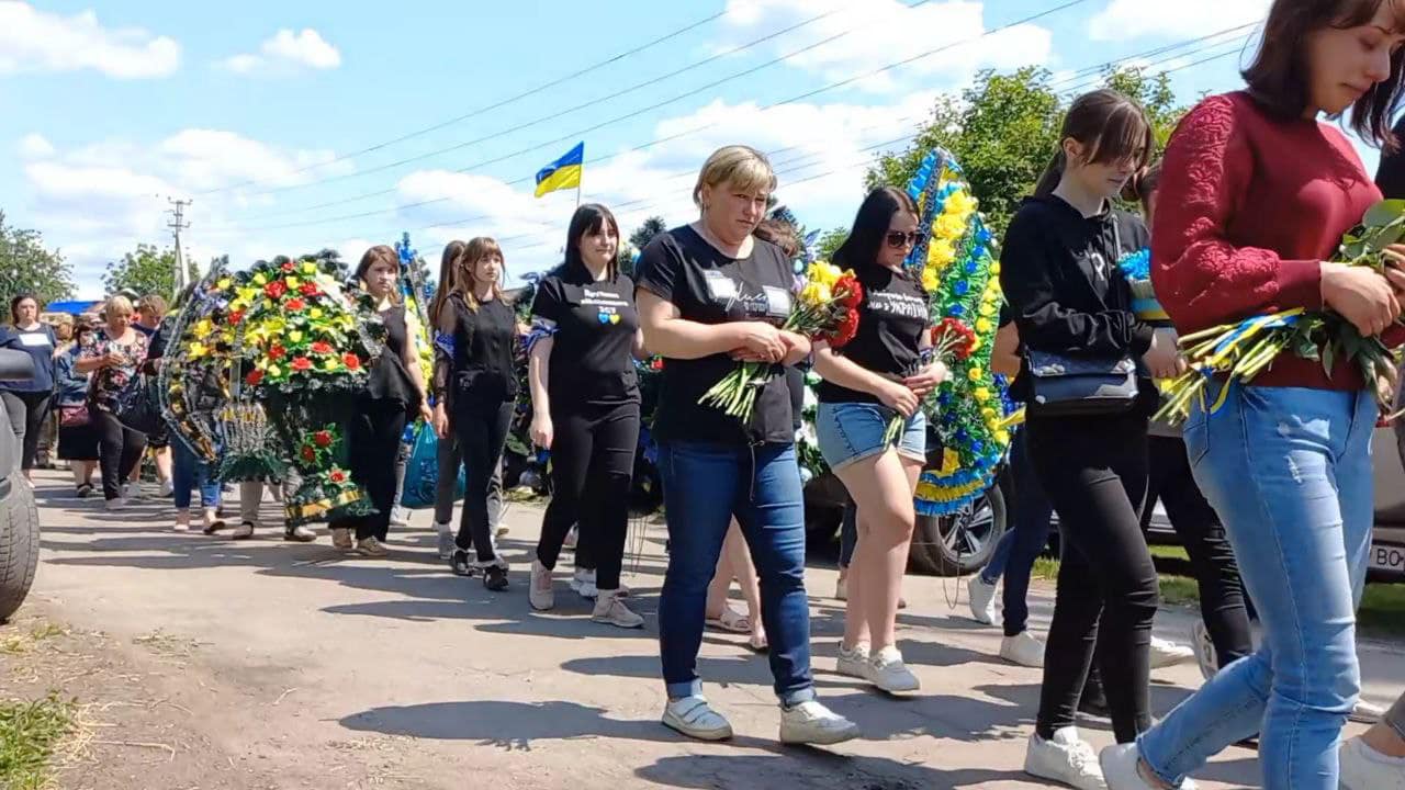 Похорон героя у Семенівській громаді