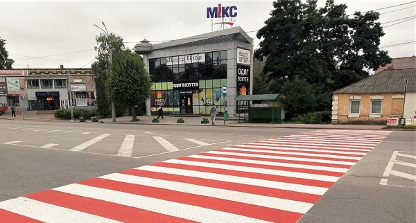 Розмітка дороги у Бердичеві