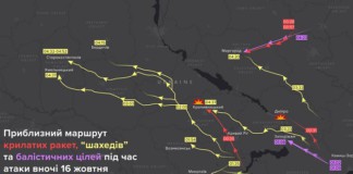 Сьогодні вночі біля Бердичева ППО вірогідно збила “Шахед” карта Бердичів