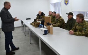 Сергій Орлюк та бійці підрозділу Бердос
