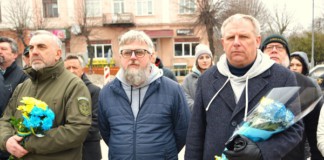 До 2-ї річниці початку повномасштабної агресії в Україні У Бердичеві згадали героїв