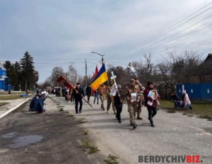 Похорон героя у селі Никонівка