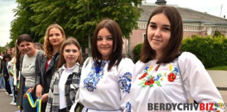 Бердичів об’єднався у “Ланцюгу вишиванок”: єднання заради миру та підтримки ЗСУ Ланцюг вишиванок
