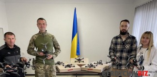Богдан Кицак спільно з Федором Томашевським передали дрони-камікадзе захисникам Богдан Кицак передав дрони