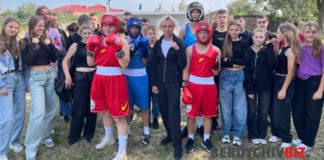 Показове тренування у Бердичеві з майстринею спорту України з боксу Показове тренування у Бердичеві з майстринею спорту України з боксу