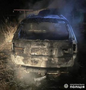 Поліція затримала причетного до підпалу автомобіля у центрі Бердичева  