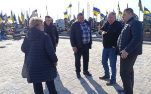 У Бердичеві встановили скульптуру Архангела Михаїла 