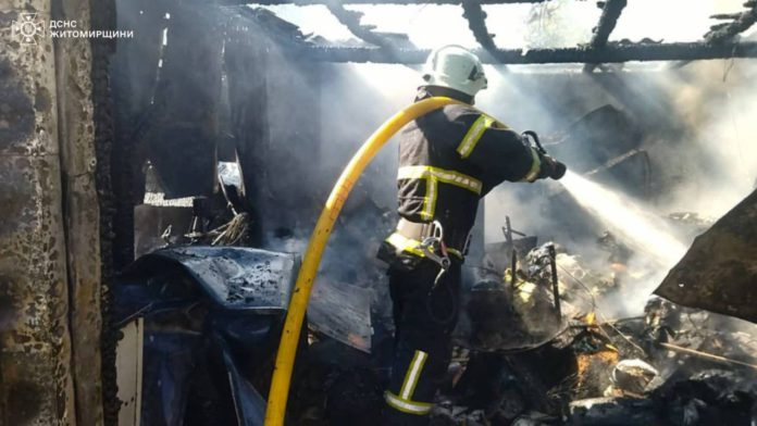 У Бердичеві ліквідували пожежу