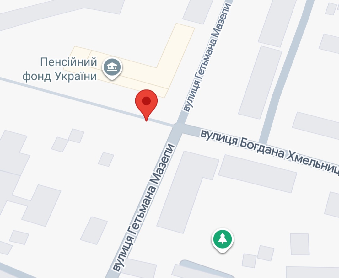 Місце встановлення