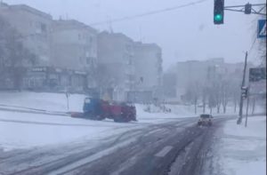 Прибирання снігу у Бердичеві