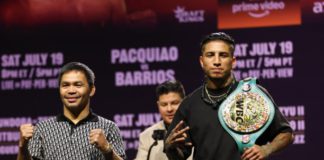Бій за титул WBC у напівсередній вазі між Менні Пак’яо та Маріо Барріосом 19 липня 2025 року Бій за титул WBC у напівсередній вазі