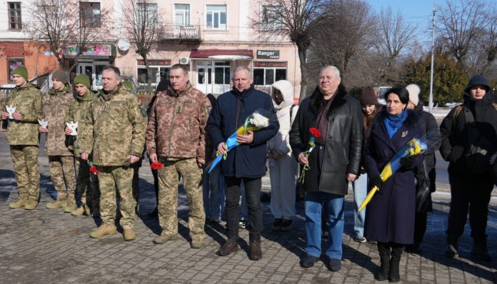 Сергій Орлюк під час вшанування