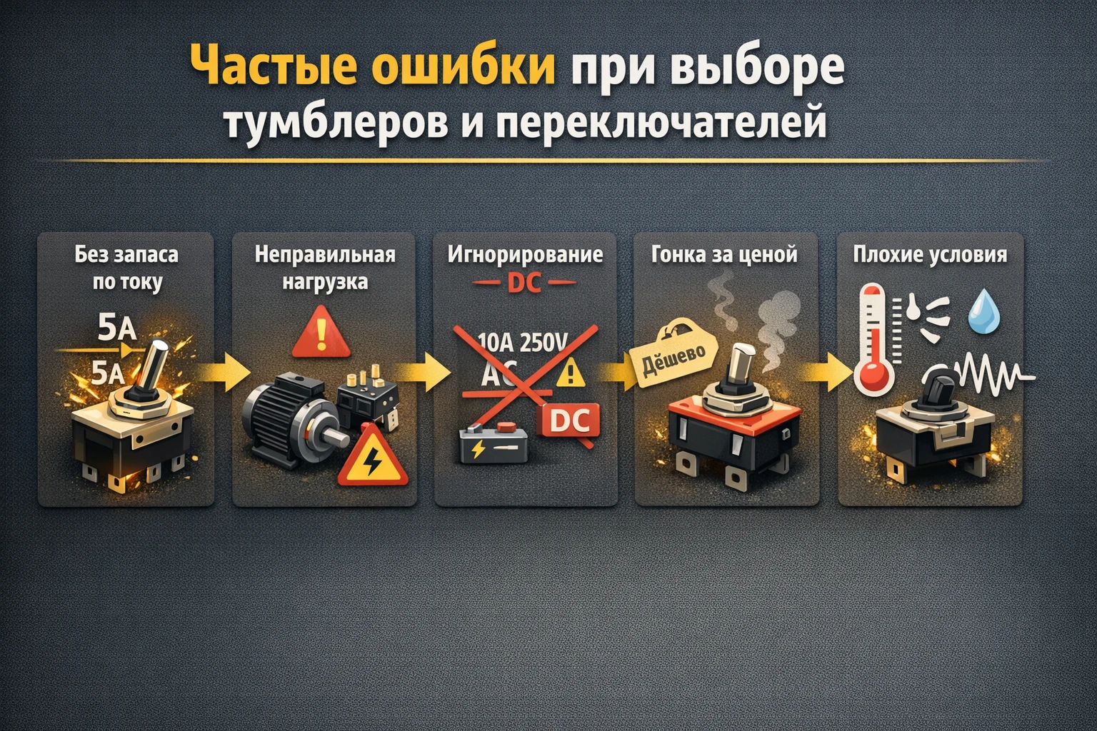 Выбрать тумблер