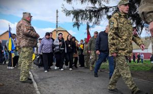 Рожина героя на похоронах