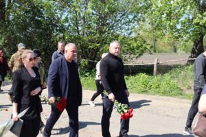 Голова громади на похоронах