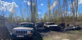 Підпал трьох авто для ЗСУ в Бердичеві: правоохоронці затримали підозрюваного. Подробиці Підпал авто у Бердичеві