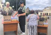 У Бердичеві працівники культури продають лаванду за донати на ЗСУ – добра ініціатива біля театру Лаванда за донат на ЗСУ
